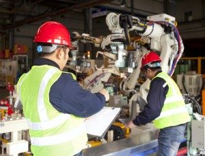 Plant workers