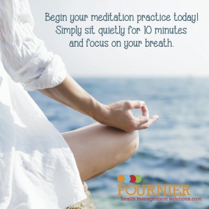 Begin your meditation practice today! Simply sit quietly for 10 minutes and focus on your breath.