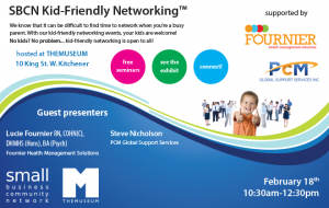 Kid friendly networking poster.