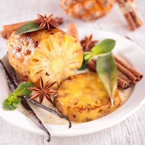 grilled pineapple with spices